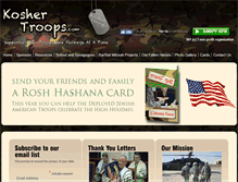 Tablet Screenshot of koshertroops.com